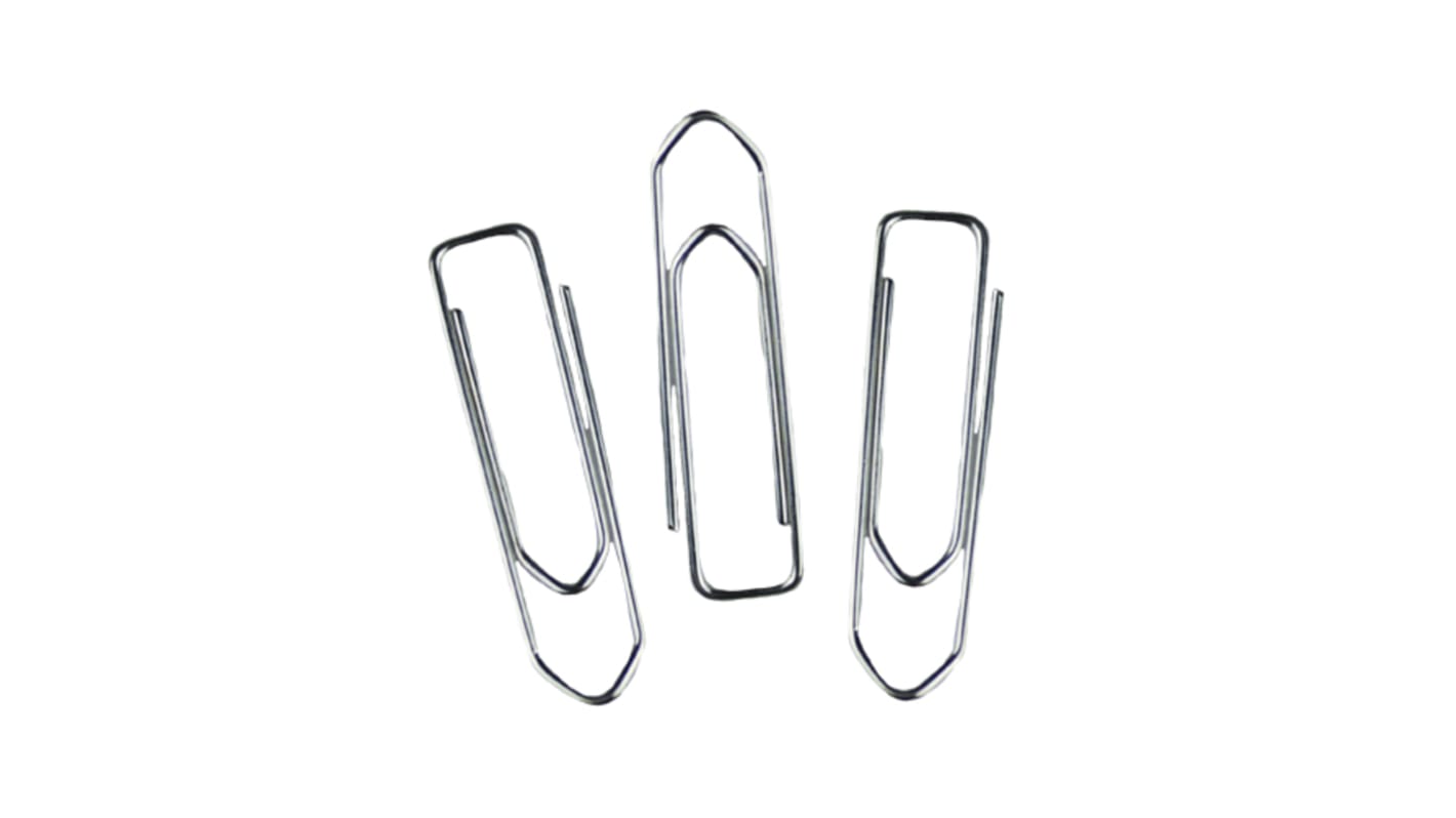 Clip sujetapapeles Whitecroft Essentials x 33mm, Acero