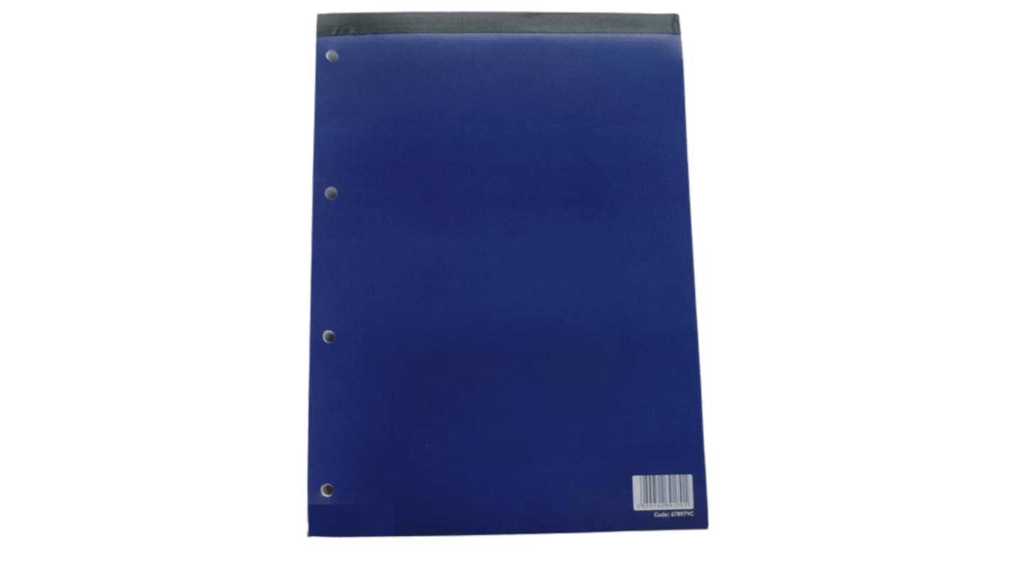 Victor Stationery Notizbuch mit Untere Linienpapier, A4 Oberseitig gebunden, Blau