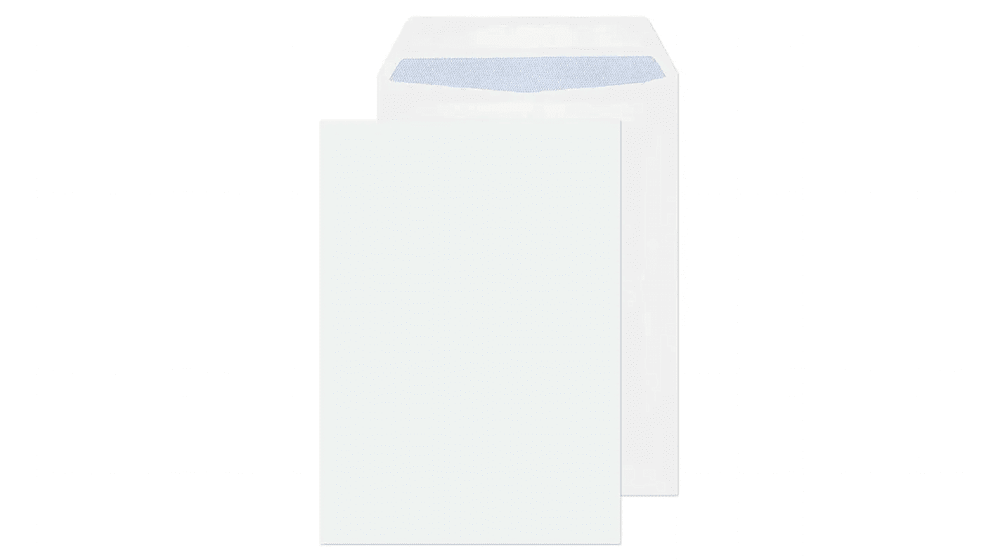 White C5 No Self-Seal Flap Mailing Envelope