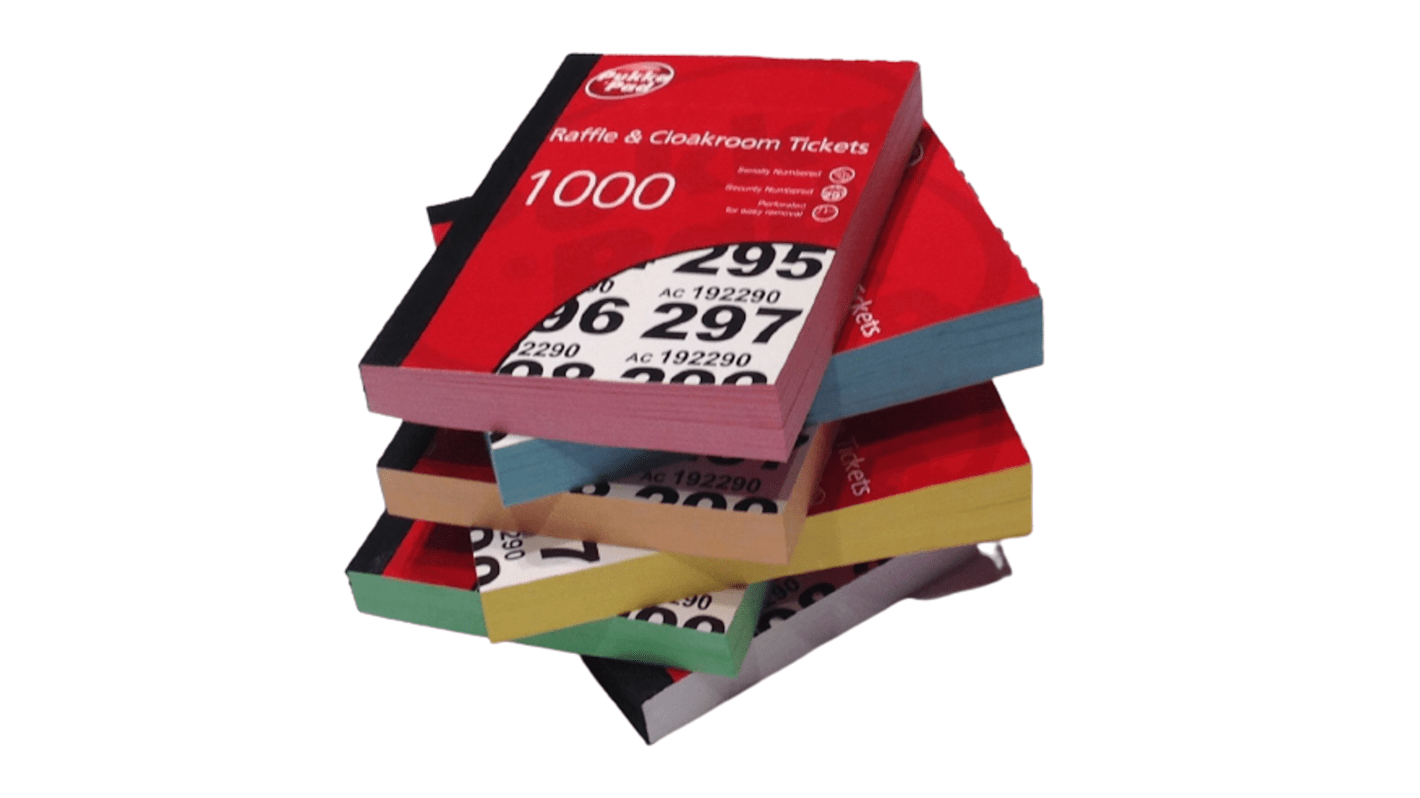 RAF1000 | Pukka Pads Raffle Ticket Label Sheet | RS