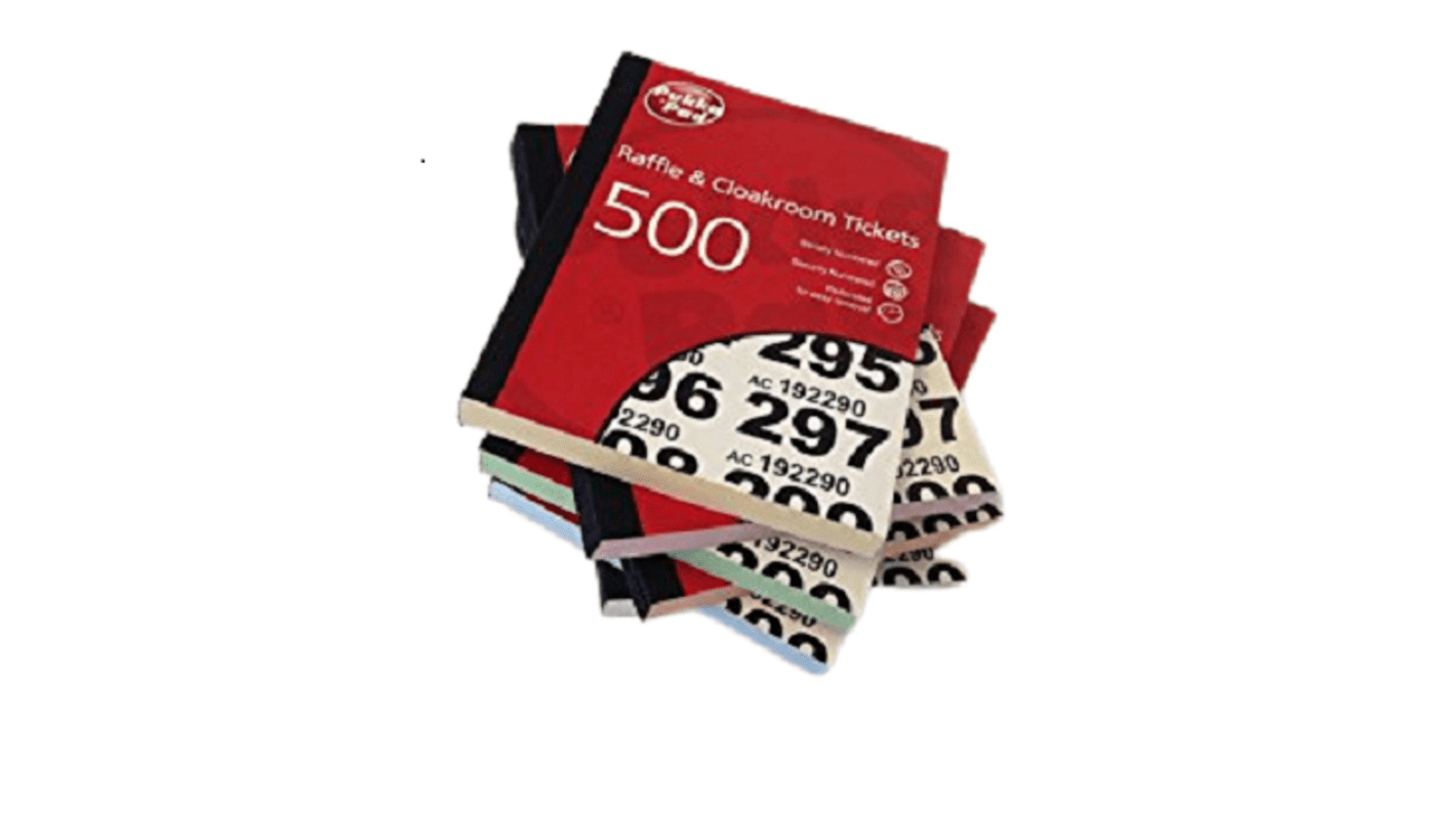 RAF500 | Pukka Pads Raffle Ticket Label Sheet | RS