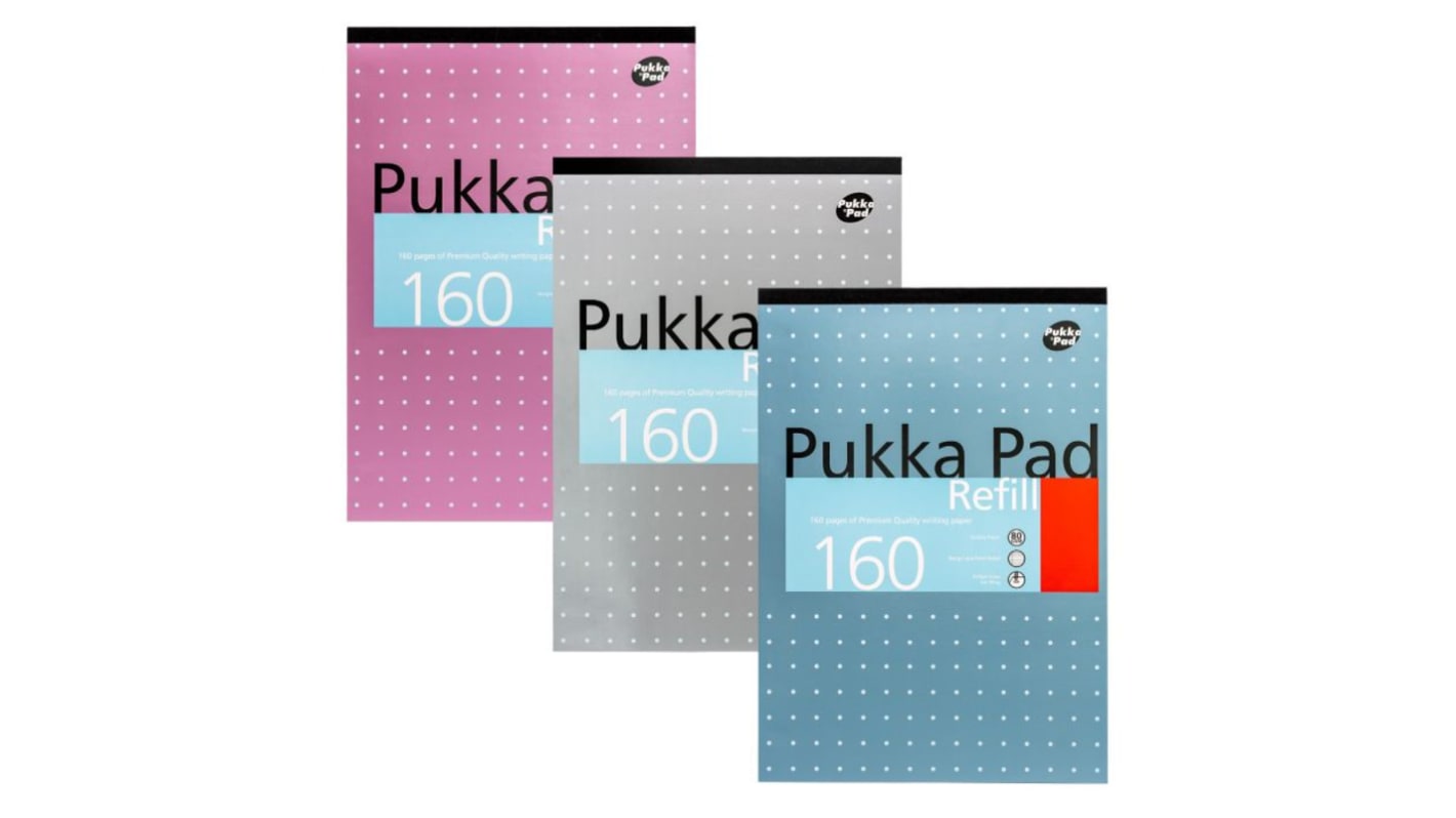 REF80/1 Pukka Pads A4 Headbound Lower Notepad Ruled Sheets RS