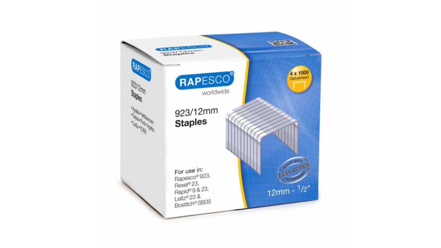 Rapesco Hæfteklamme, S92312Z3, 12mm