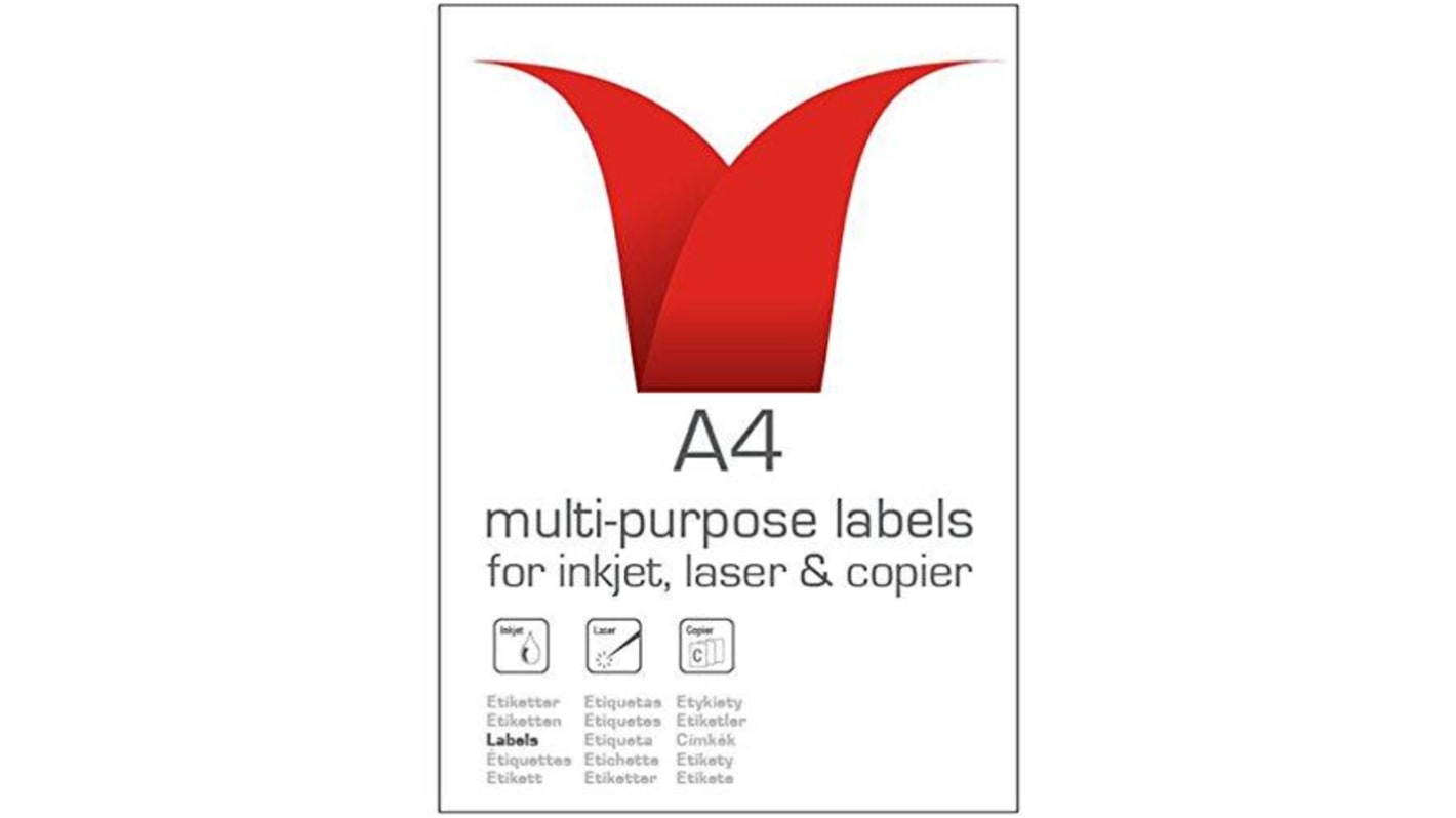 Stampiton White Adhesive Multipurpose Label Sheet