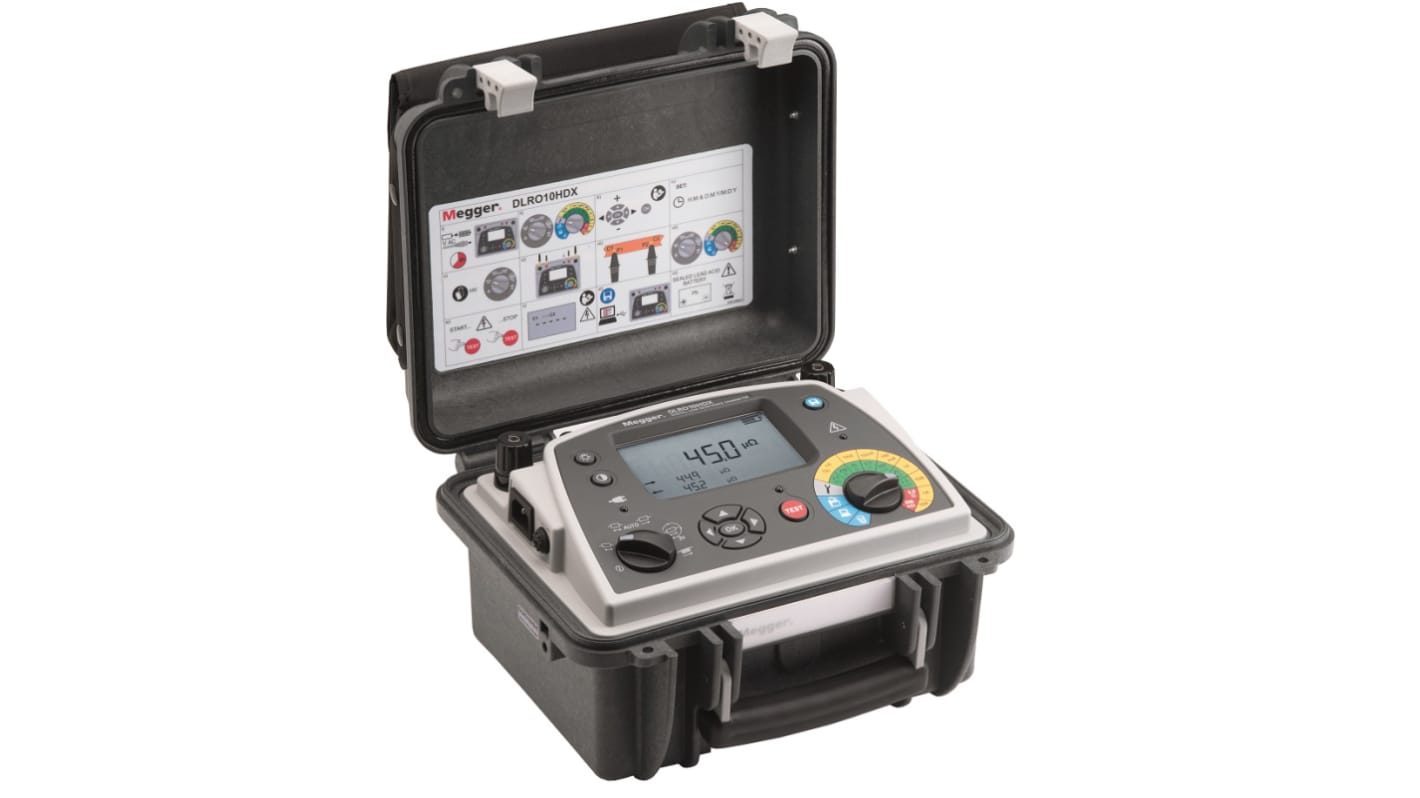 1008047 Megger Ohmmeter, 2000 Ω Max, Current, Voltage RS