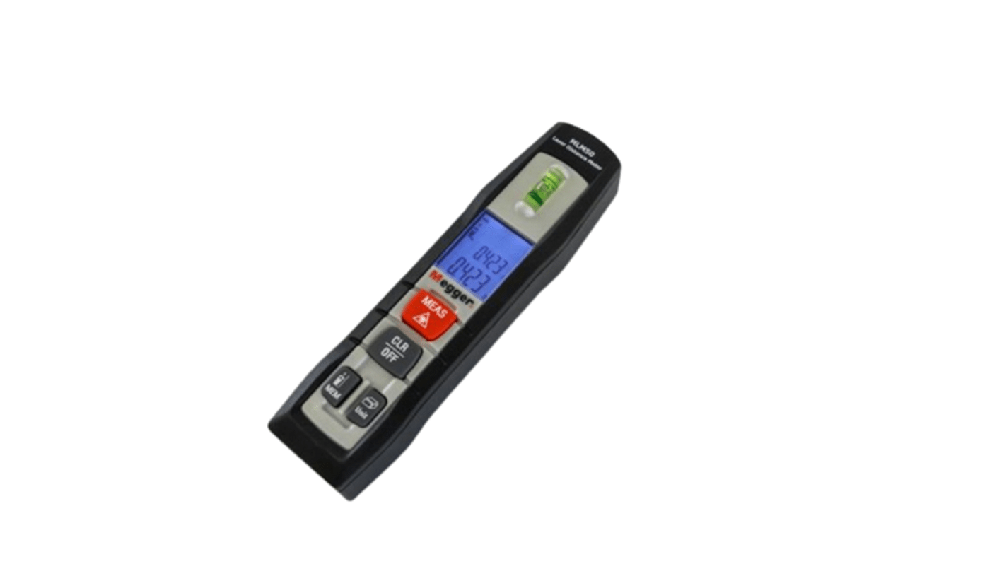 1013551 Megger Distance Meter, 0.05 → 50m Range, ± 1.5 mm Accuracy RS