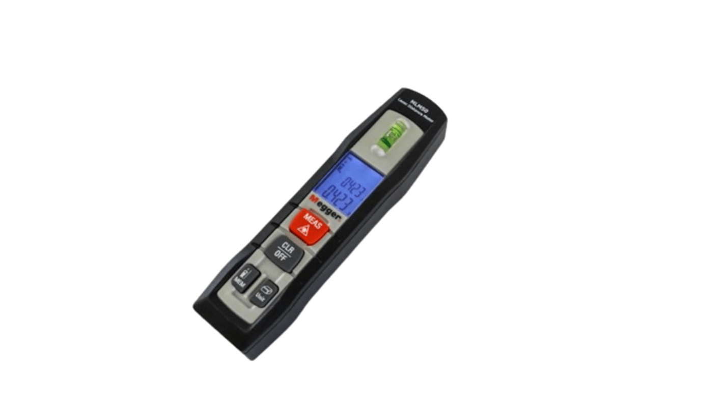 Megger Distance Meter, 0.05 → 50m Range, ± 1.5 mm Accuracy