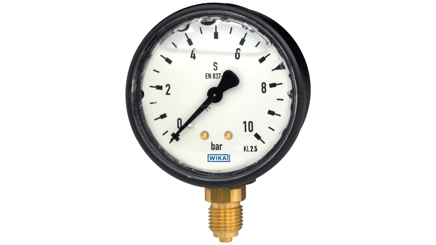 WIKA R 1/8 Pressure Gauge 400bar Back Entry, 12298469, 0bar min.