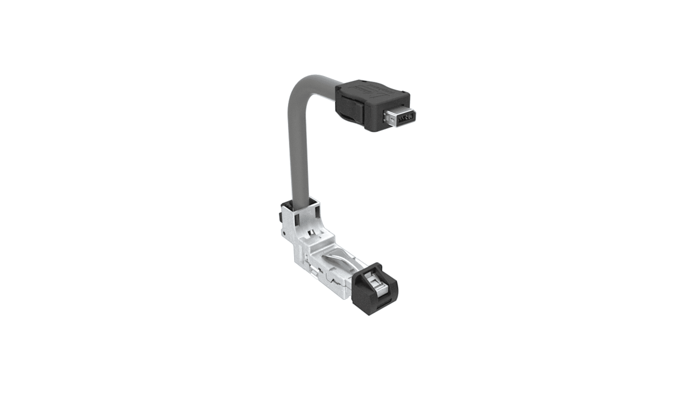 Amphenol Communications Solutions Ethernetkabel Cat.6a, 1m, Schwarz Patchkabel, A RJ45 Stecker, B ix