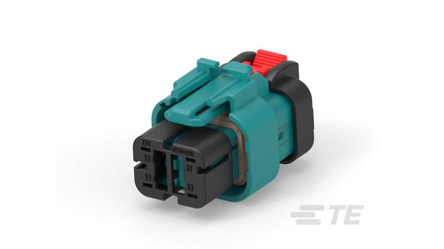 TE Connectivity, AMPSEAL 16 Connector Housing Socket 4 Way, Crimp Termination