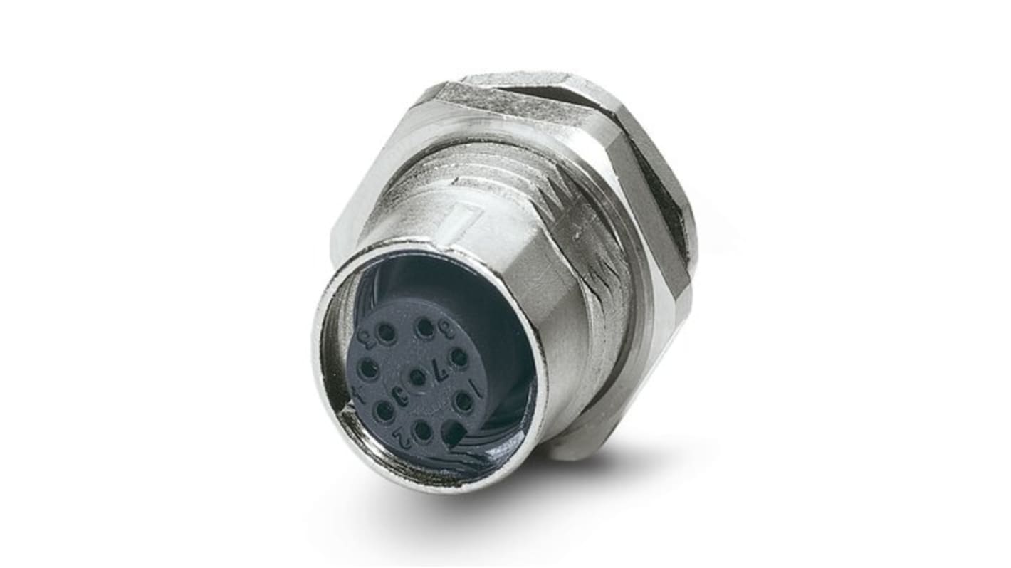 Phoenix Contact Circular Connector, Rear Mount, M12 Connector, Socket