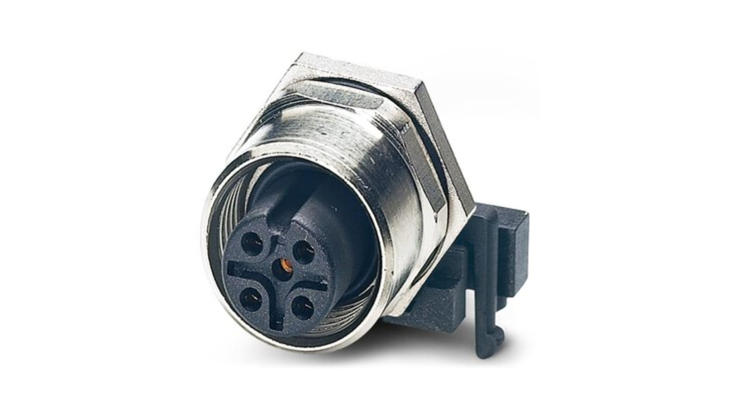 Phoenix Contact Circular Connector, Rear Mount, M12 Connector, Socket