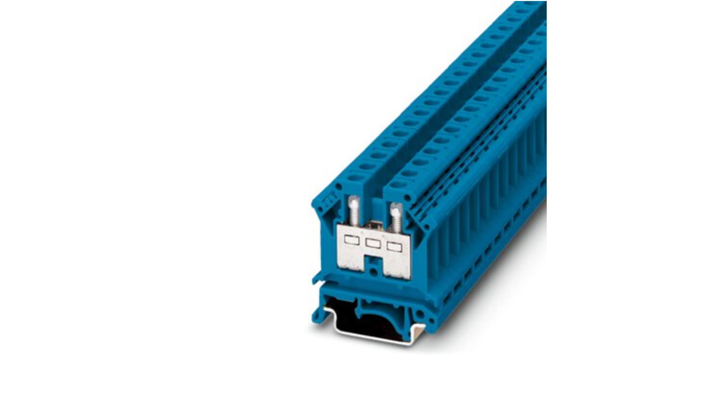 Phoenix Contact Blue Feed Through Terminal Block, 2-Level, Screw Termination