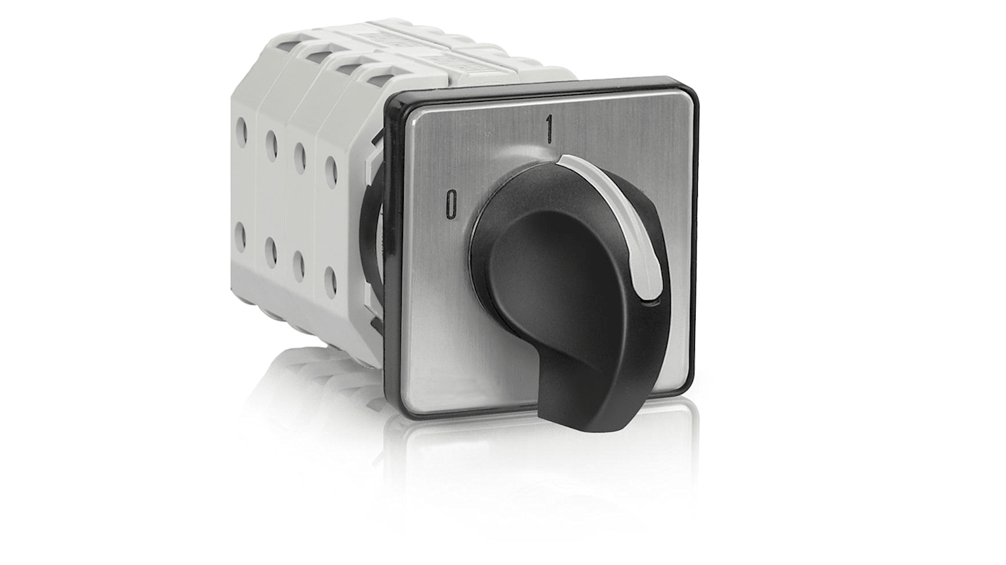 RS PRO, 8P 2 Position 60° Rotary Cam Switch, 500V ac, 25A, Knob