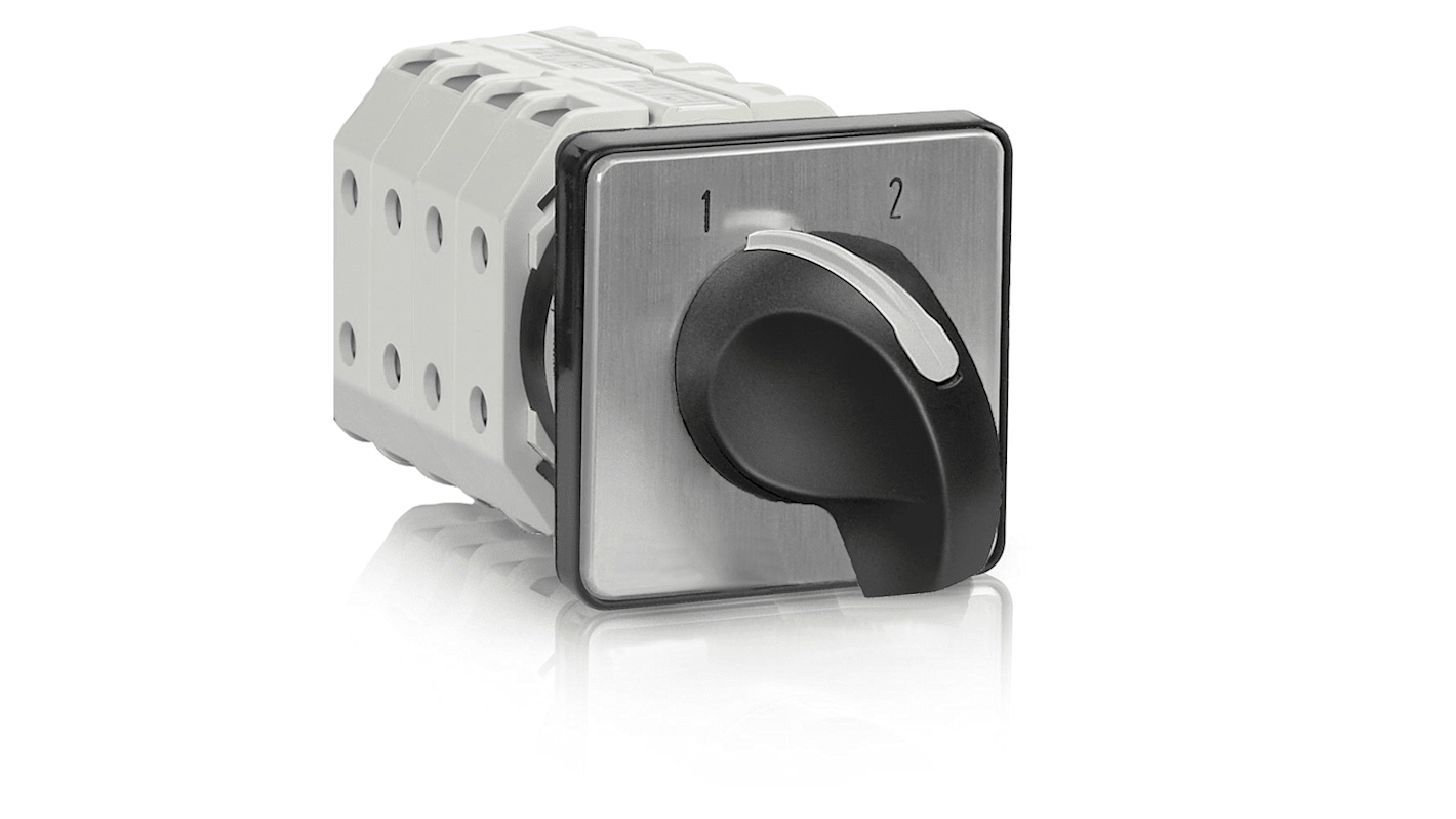 RS PRO, 6P 2 Position 60° Rotary Cam Switch, 500V ac, 25A, Knob Actuator