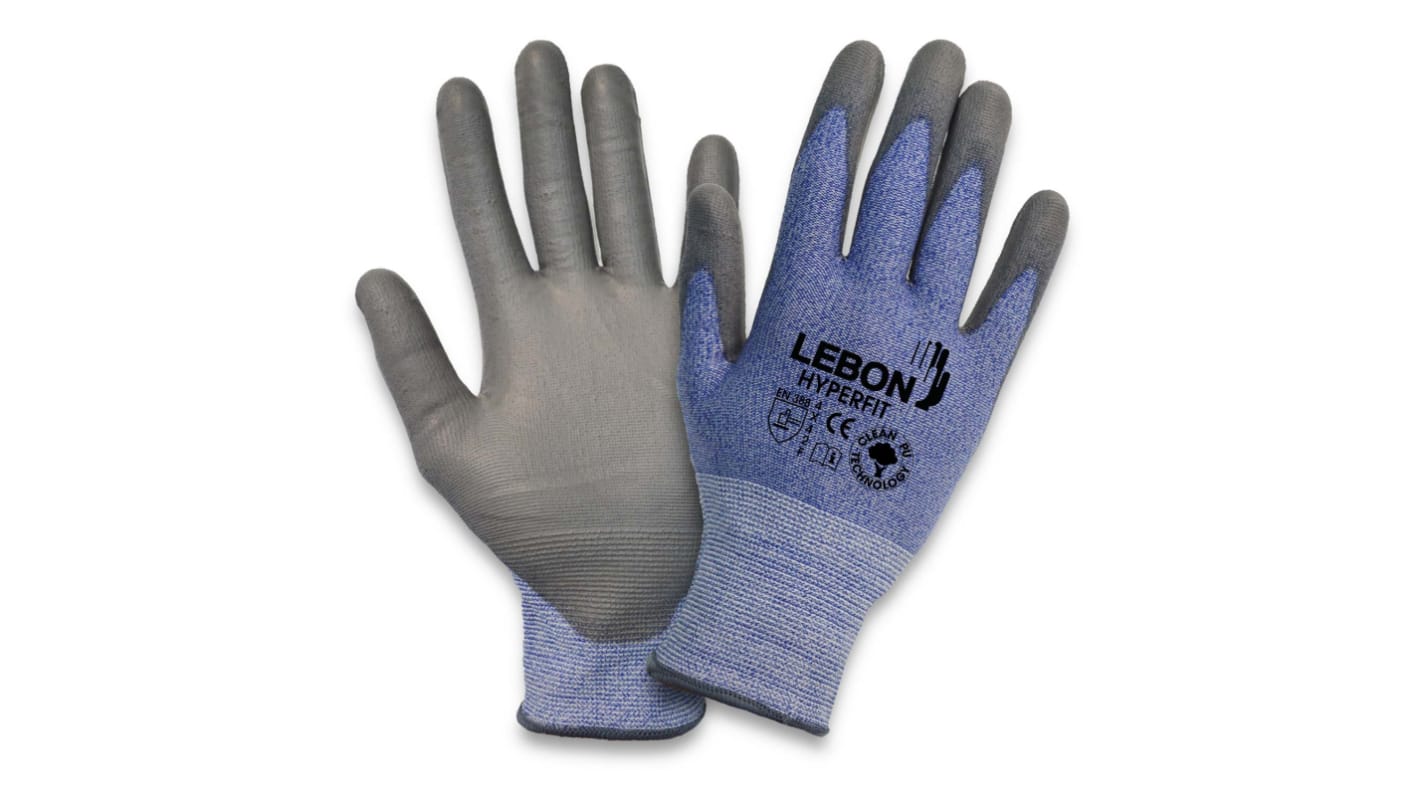 Lebon Protection HYPERFIT-11 Arbeitshandschuhe, Größe 11, XXL, Abrasion Resistant, Cut Resistant, General Purpose, Good