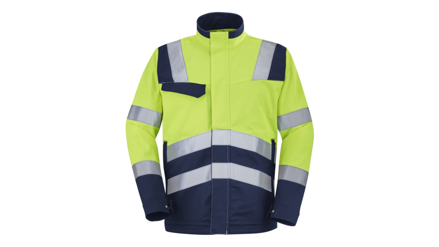 Veste haute visibilité Cepovett Safety 9D86 9570, Jaune/Bleu marine, taille 4, Mixte