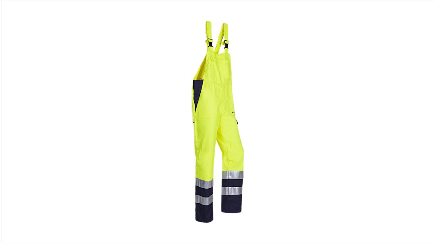 Sioen Uk Navy/Yellow Reusable Hi Vis Overalls, 36