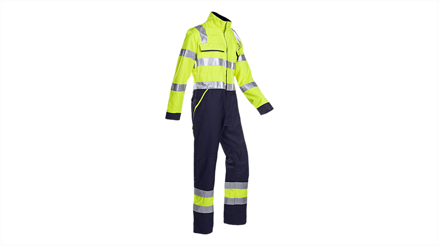 Sioen Uk Marineblå/gul Flergangsbrug Hi-vis overall, 41