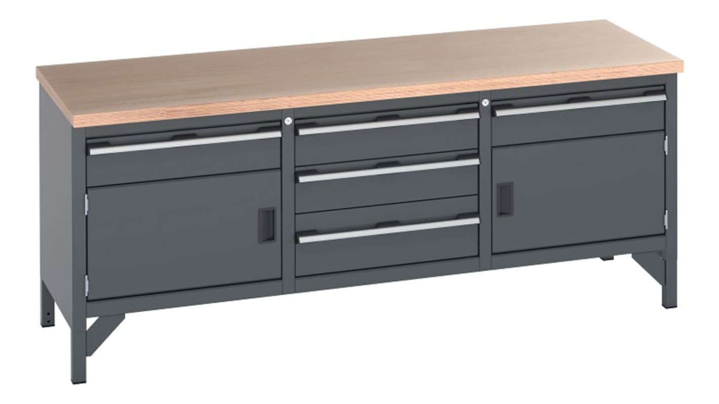 cubio storage bench with 1 drawer-door c