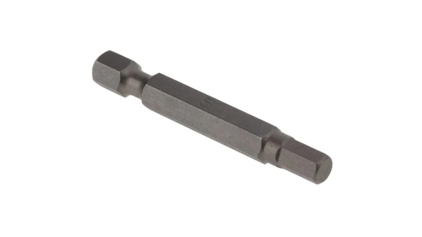 Embout de vissage RS PRO Hexagonal de 50 pièces , 5 mm, L. 50mm, Acier chrome molybdène