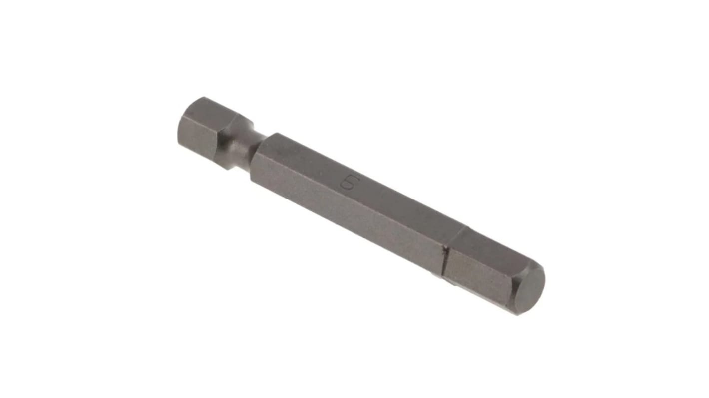 Embout de vissage RS PRO Hexagonal de 50 pièces , 6 mm, L. 50mm, Acier chrome molybdène