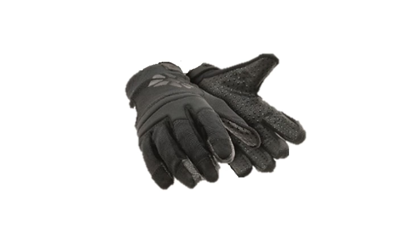 Polyco Healthline HEX4041 Black SuperFabric R Needle Resistant Work Gloves, Size 11, Neoprene Coating