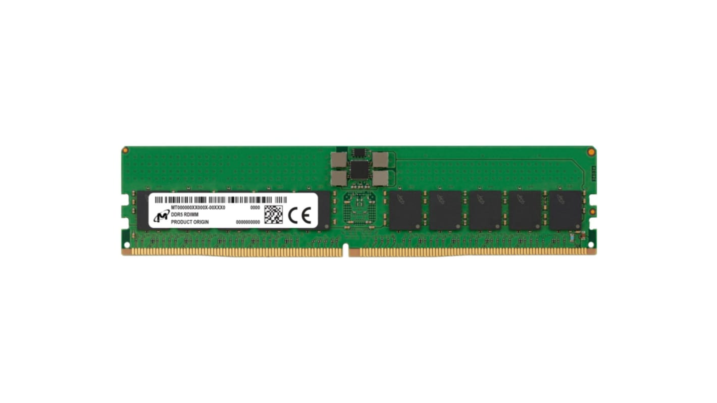 Micron 32 GB DDR5 Server RAM, 4800MHz, RDIMM, 1.1V