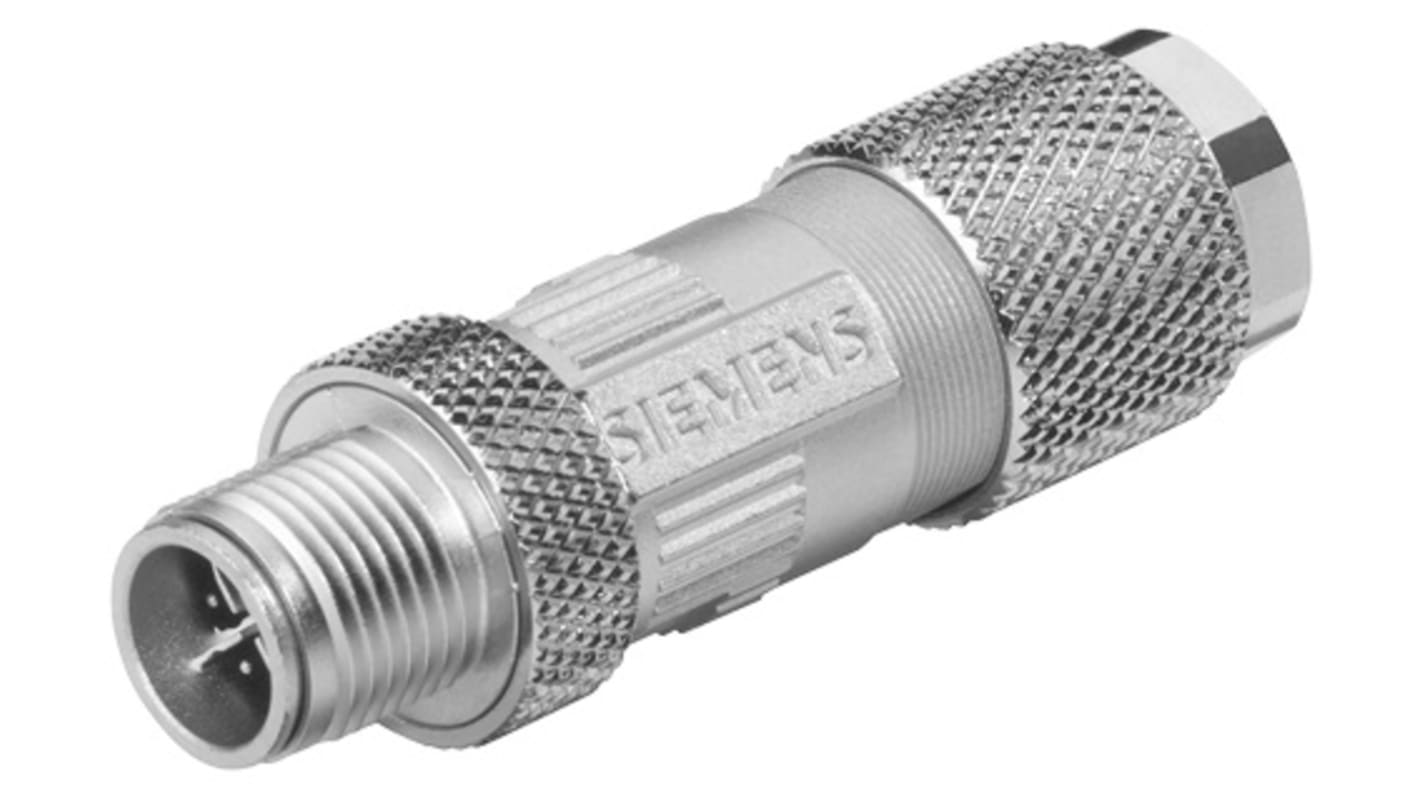 Siemens イーサネットコネクタ, プラグ, M12コネクター, 6GK19010DB306AA0