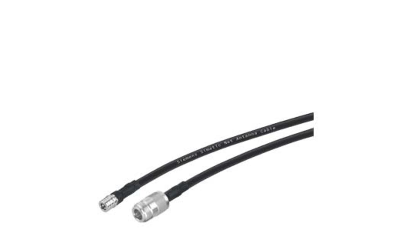 Cable coaxial Siemens, 50 ohmios, Macho, con. B: Tipo N, Hembra Negro