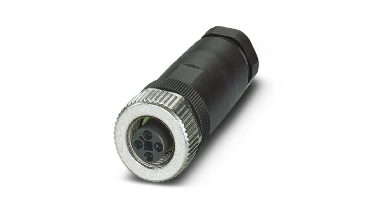 Phoenix Contact Circular Connector, 4 Contacts, Screw Mount, M12 Connector, Socket