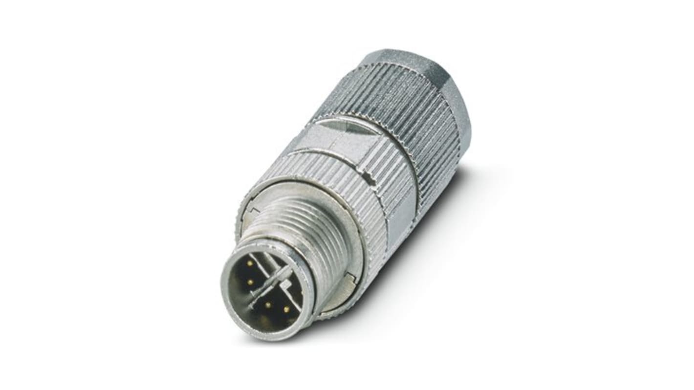 Phoenix Contact Circular Connector, 8 Contacts, M12 Connector, Plug