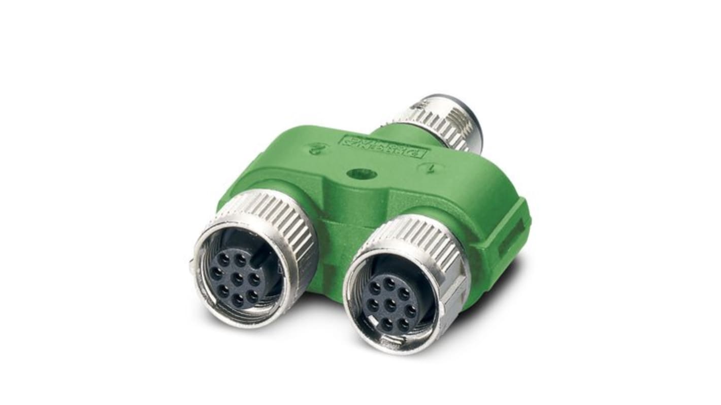 Phoenix Contact Circular Connector, 8 Contacts, M12 Connector, Plug and Socket