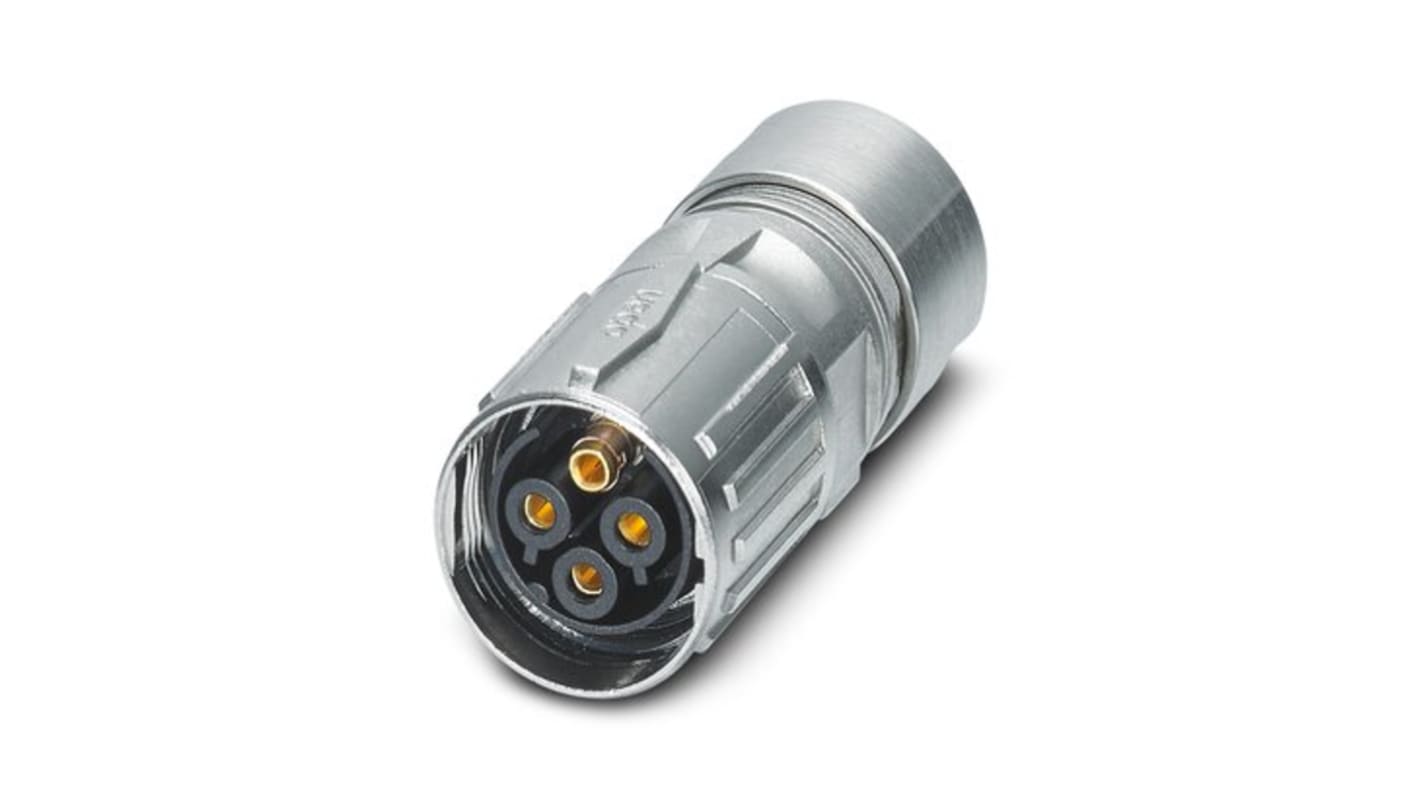 Phoenix Contact Circular Connector, 4 Contacts, Cable Mount, M17 Connector, Socket