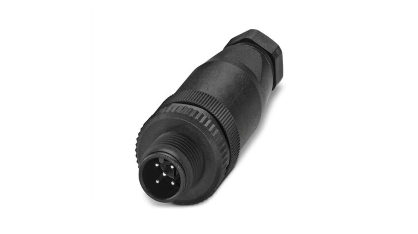 Phoenix Contact Circular Connector, 5 Contacts, Screw Mount, M12 Connector, Plug