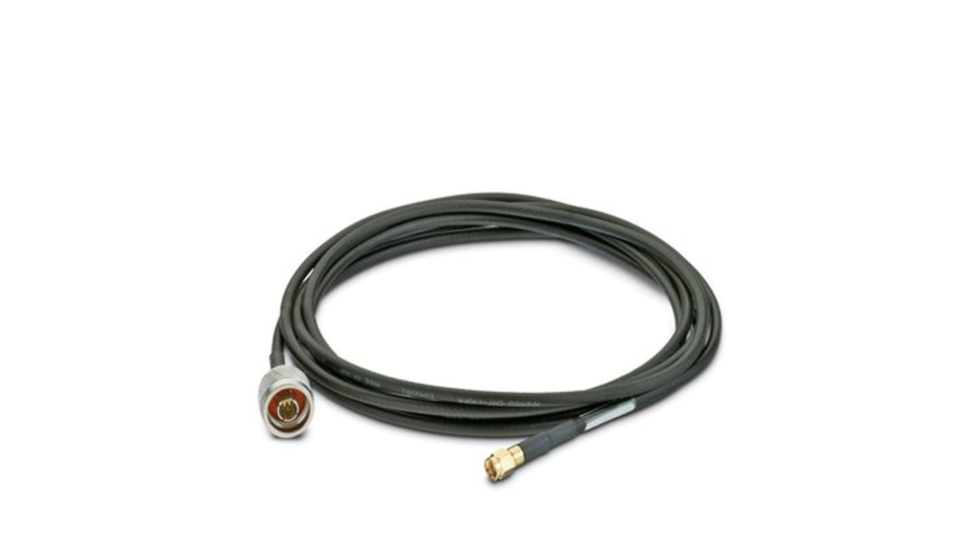 Phoenix Contact Male N Type to Male RP-SMA Coaxial Cable, Terminated