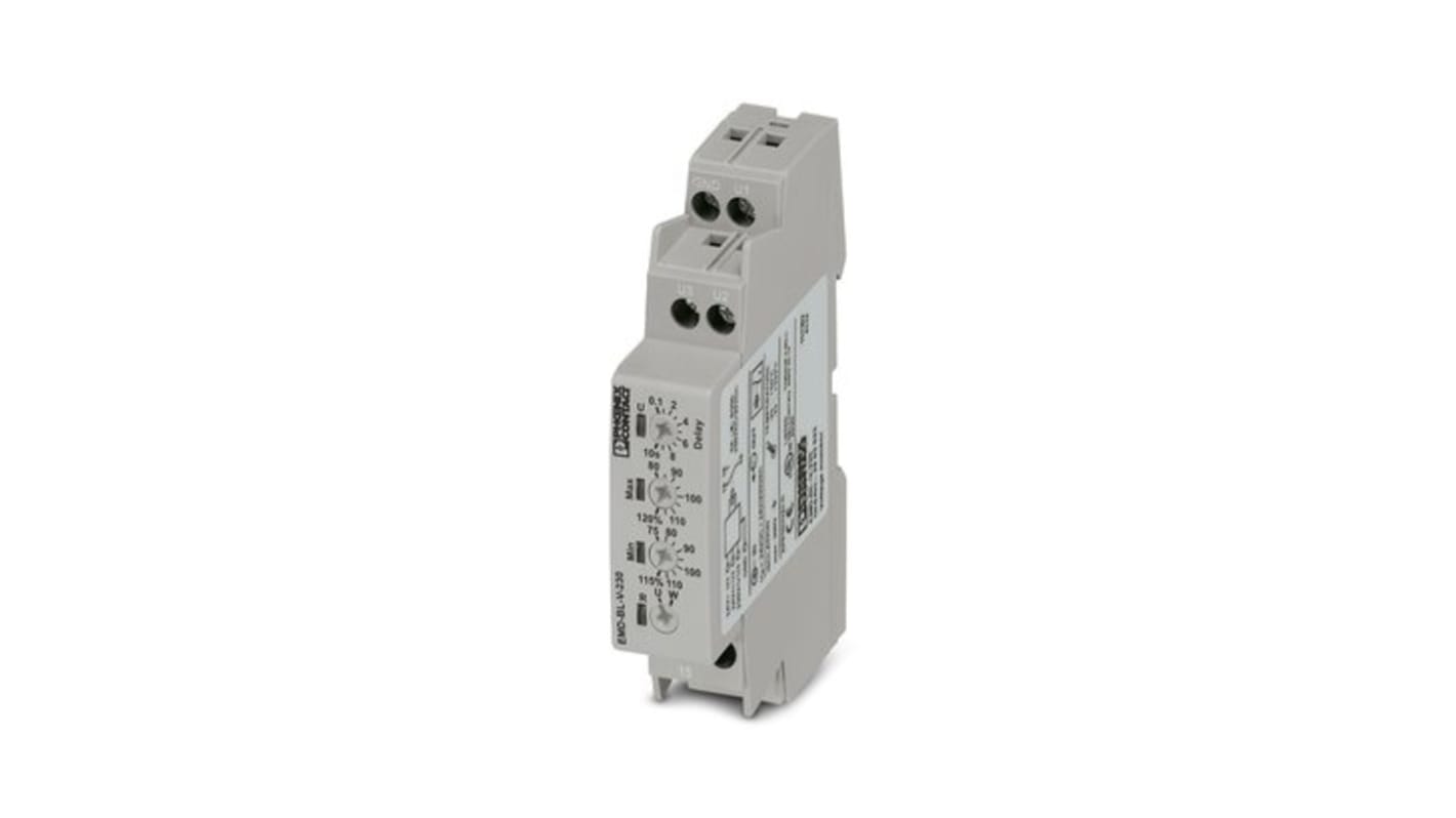 2903523 Phoenix Contact Voltage Monitoring Relay, 1 Phase, SPDT RS