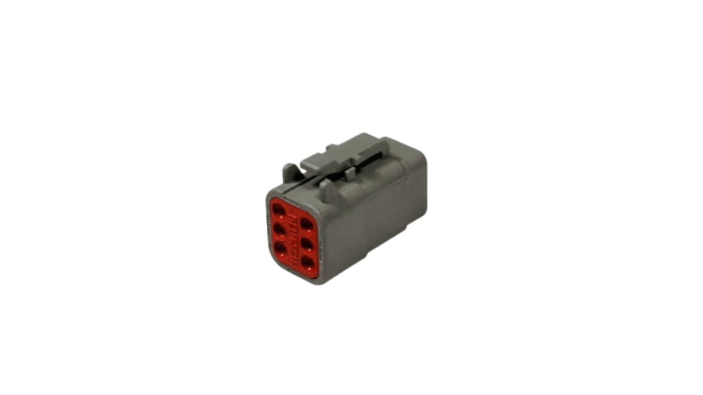 TE Connectivity, DEUTSCH, DEUTSCH DT, DEUTSCH DTM Automotive Connector Socket 6 Way, Wire Termination