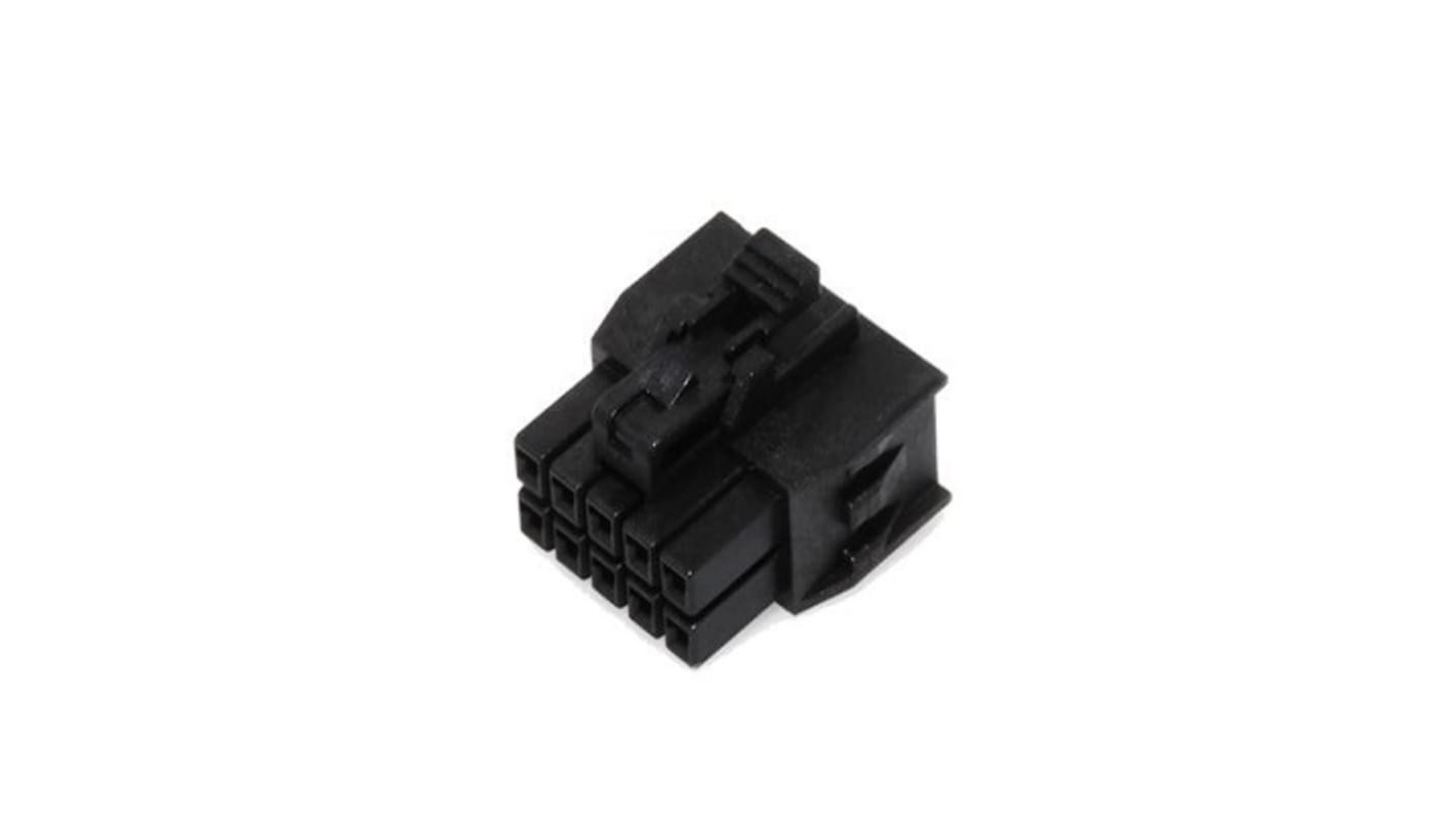 Molex Receptacle Crimp Connector Housing, 2.5mm Pitch, 10 Way, 2 Row