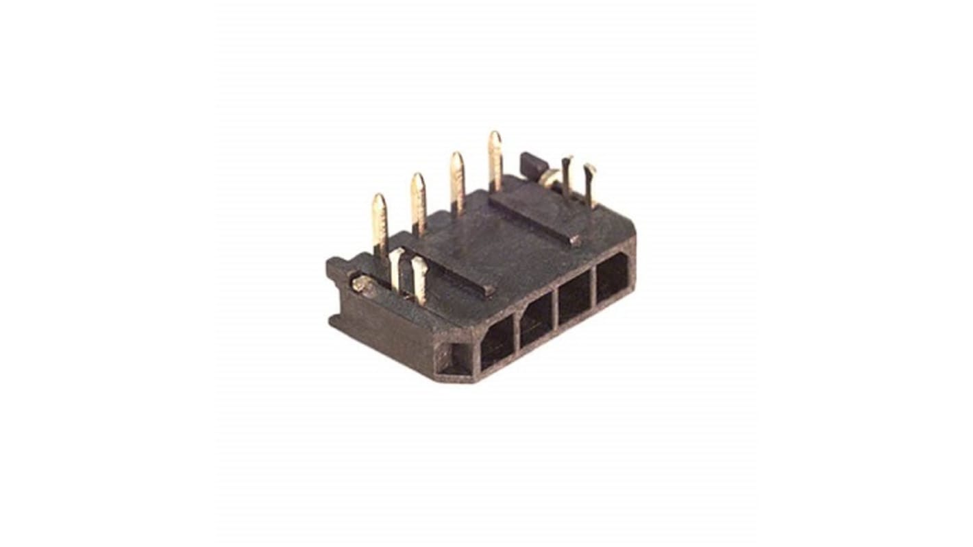 Molex 43650 Series PCB Header, 4 Contact(s), 3mm Pitch, 1 Row(s)