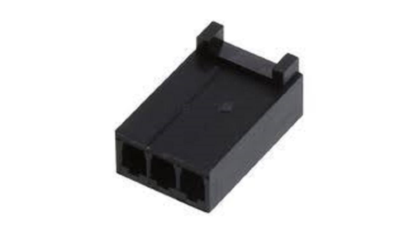 Molex Receptacle Crimp Connector Housing, 2.54mm Pitch, 3 Way, 1 Row