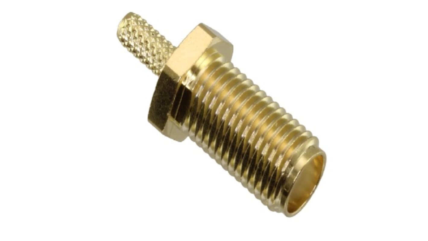 Molex, jack Panel Mount Subminiature Coaxial Connector, Crimp Termination, Straight Body