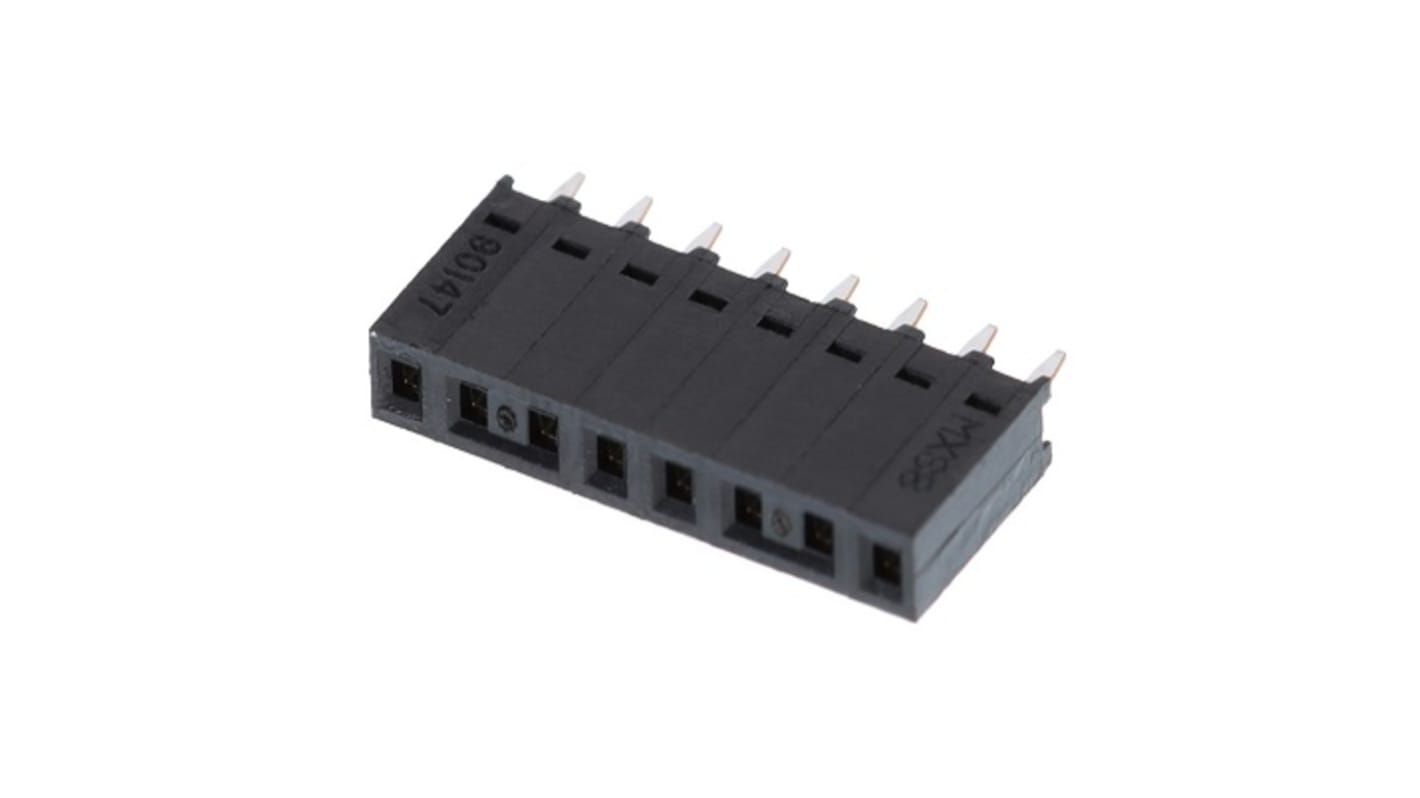 Molex 基板接続用ソケット 8 極 2.54mm 1 列 表面実装