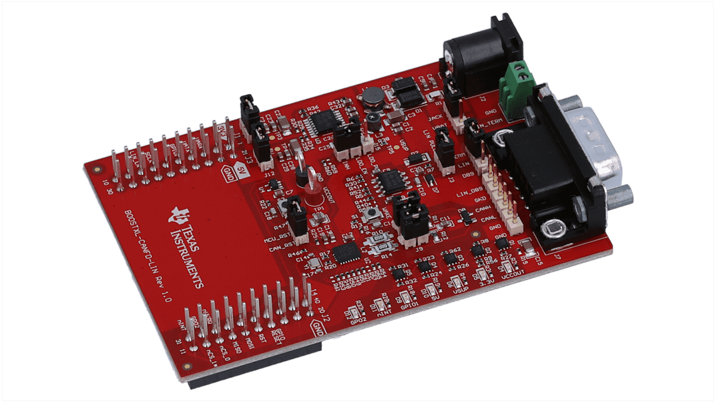 Zestaw uruchomieniowy CAN TCAN4550-Q1, TLIN2029-Q1, TPS7B7702-Q1 Odbiornik RF Texas Instruments Moduł wciskany Płytka