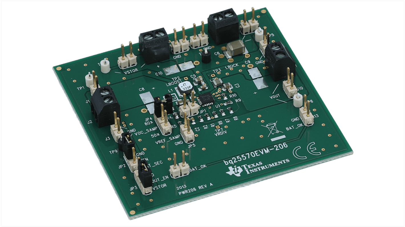 Zestaw badawczo-rozwojowy – zarządzanie zasilaniem Texas Instruments Odzyskiwanie energii Moduł testowy BQ25570