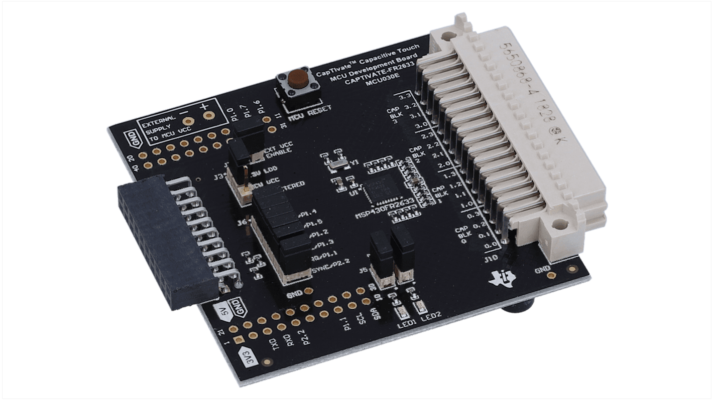 Zestaw rozwojowy czujników, MSP430FR2633, do uzytku z: MSP430FR2633, Płytka ewaluacyjna, Touch Sensor Development Kit,