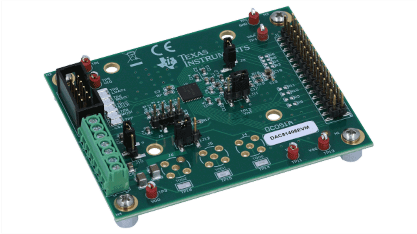 Módulo de evaluación Convertidor digital a analógico Texas Instruments DAC GUI IDE Developmentelopment Kit - DAC81408EVM