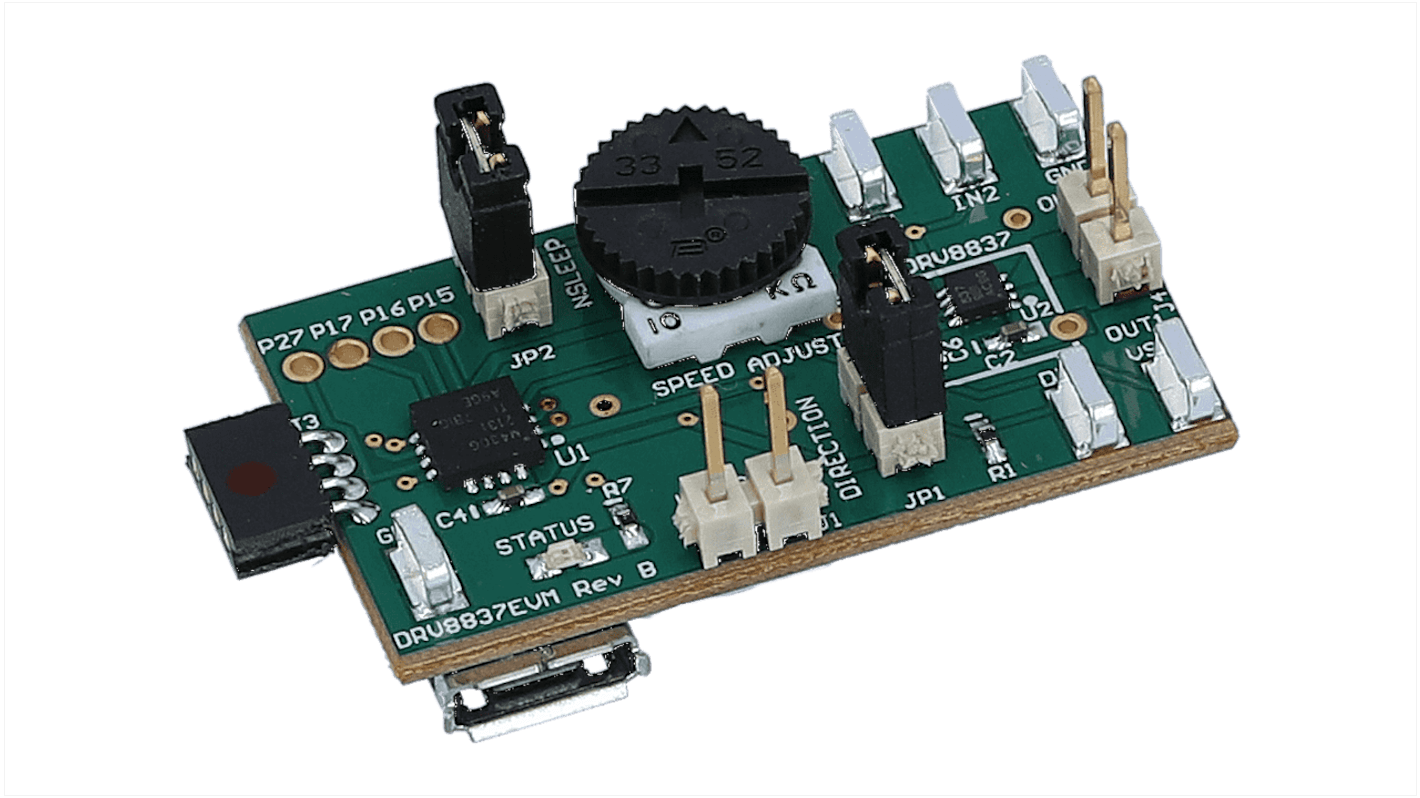 Módulo de evaluación Controlador de motor Texas Instruments Power Management IC Development Kit - DRV8837EVM