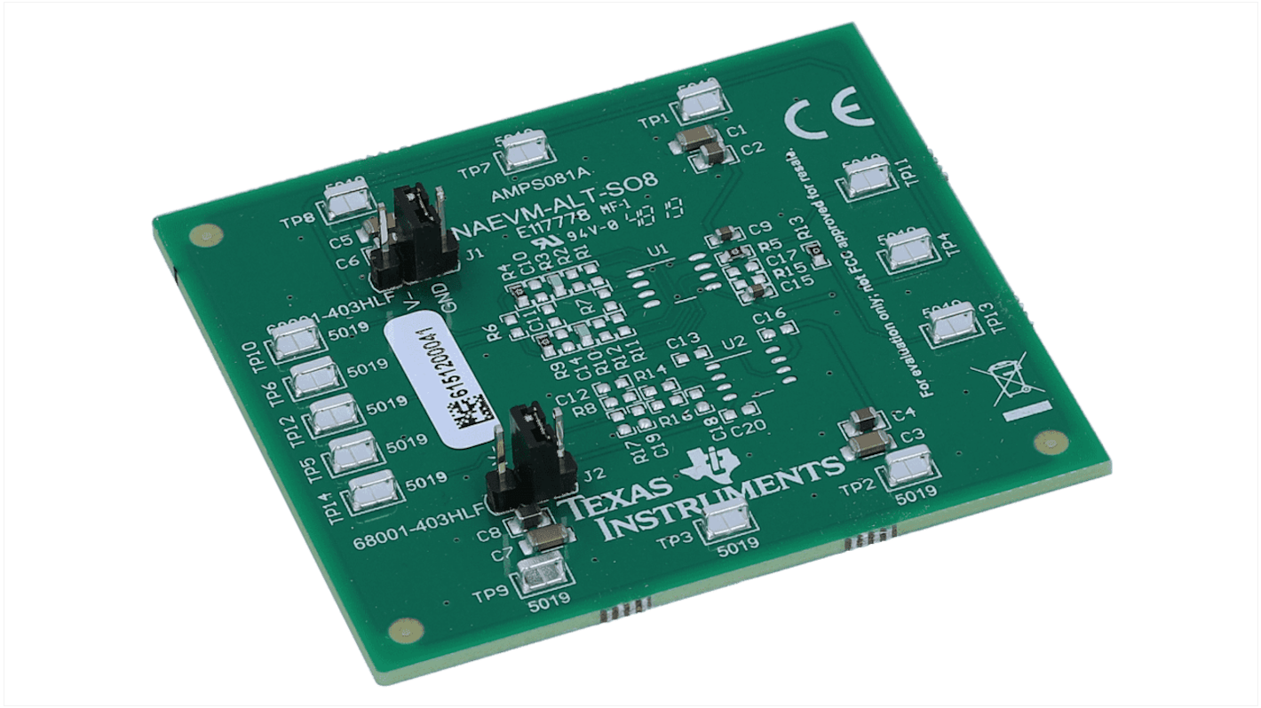 Vývojová sada, Amplifier IC Development Kit, INAEVM-ALT-SO8, pro použití s: Přístrojové zesilovače Texas Instruments