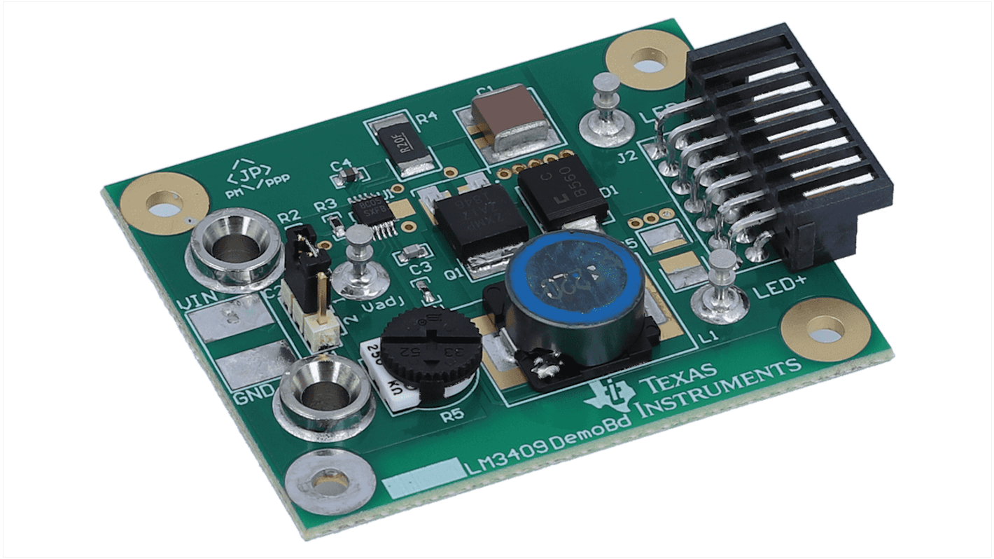 Texas Instruments LM3409EVAL/NOPB, LED Lighting Development Kit LED Driver Demonstration Board for LM3409 for LM3409